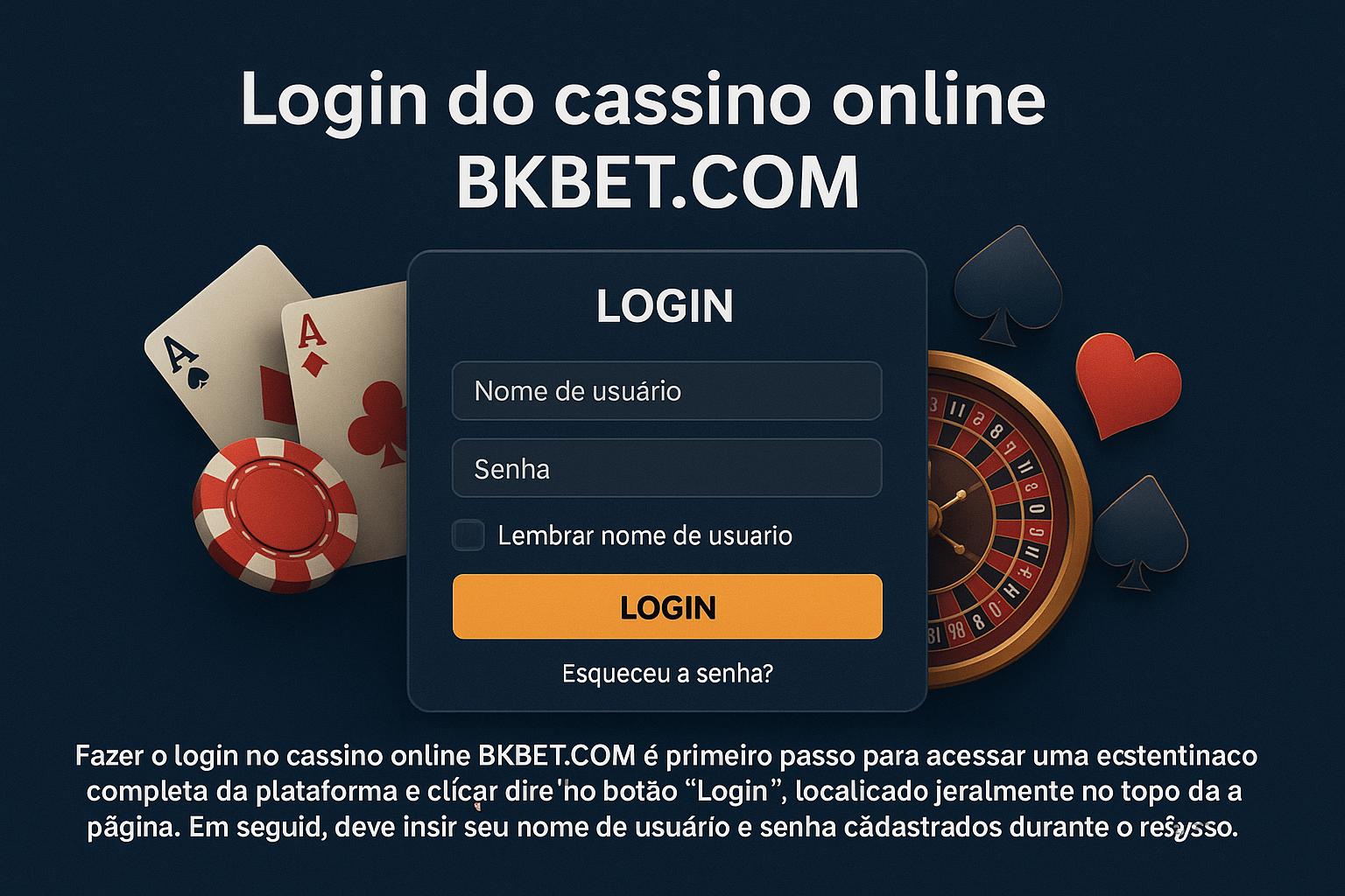 Login no Cassino BKBET.COM